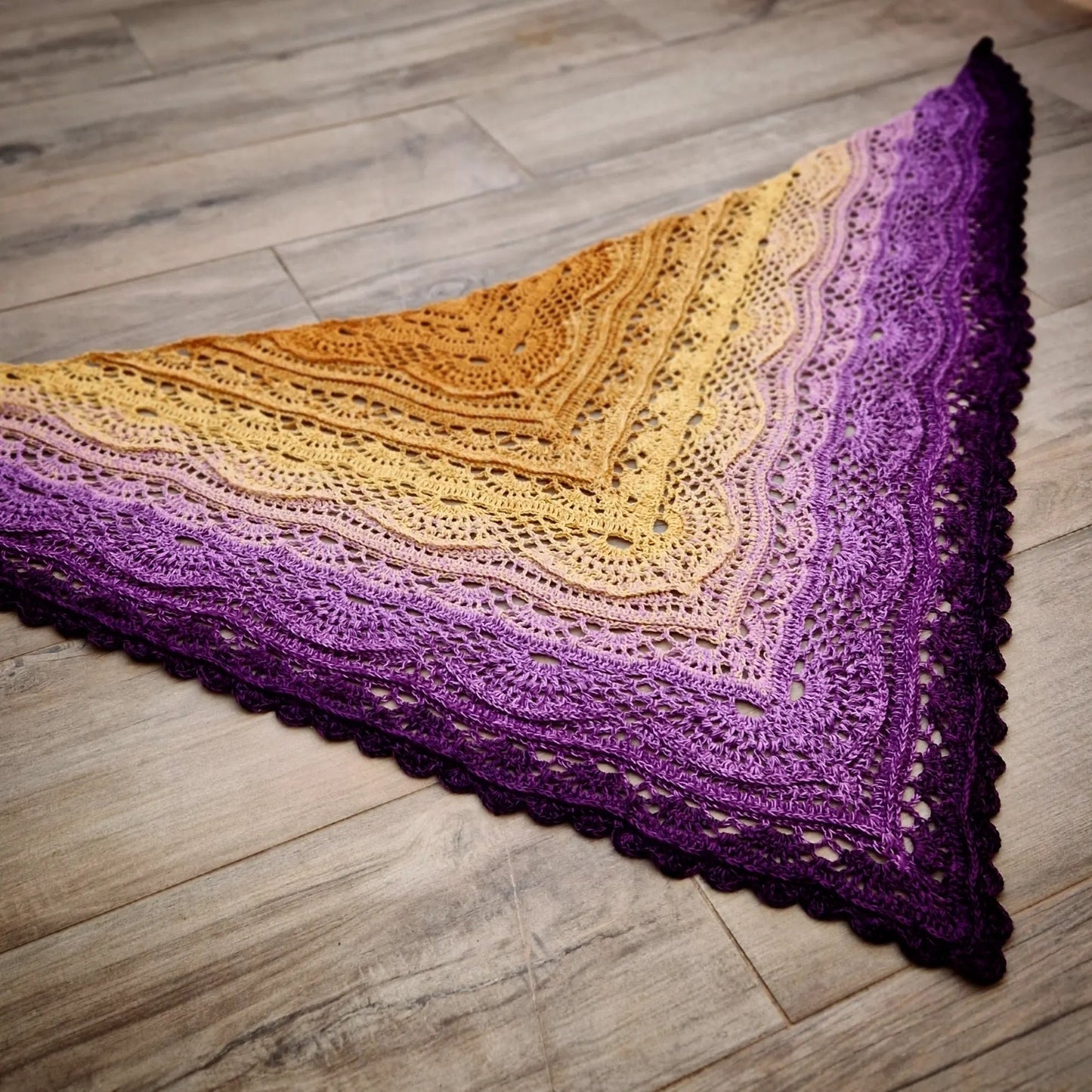 Darjeeling Tea Shawl Crochet Pattern