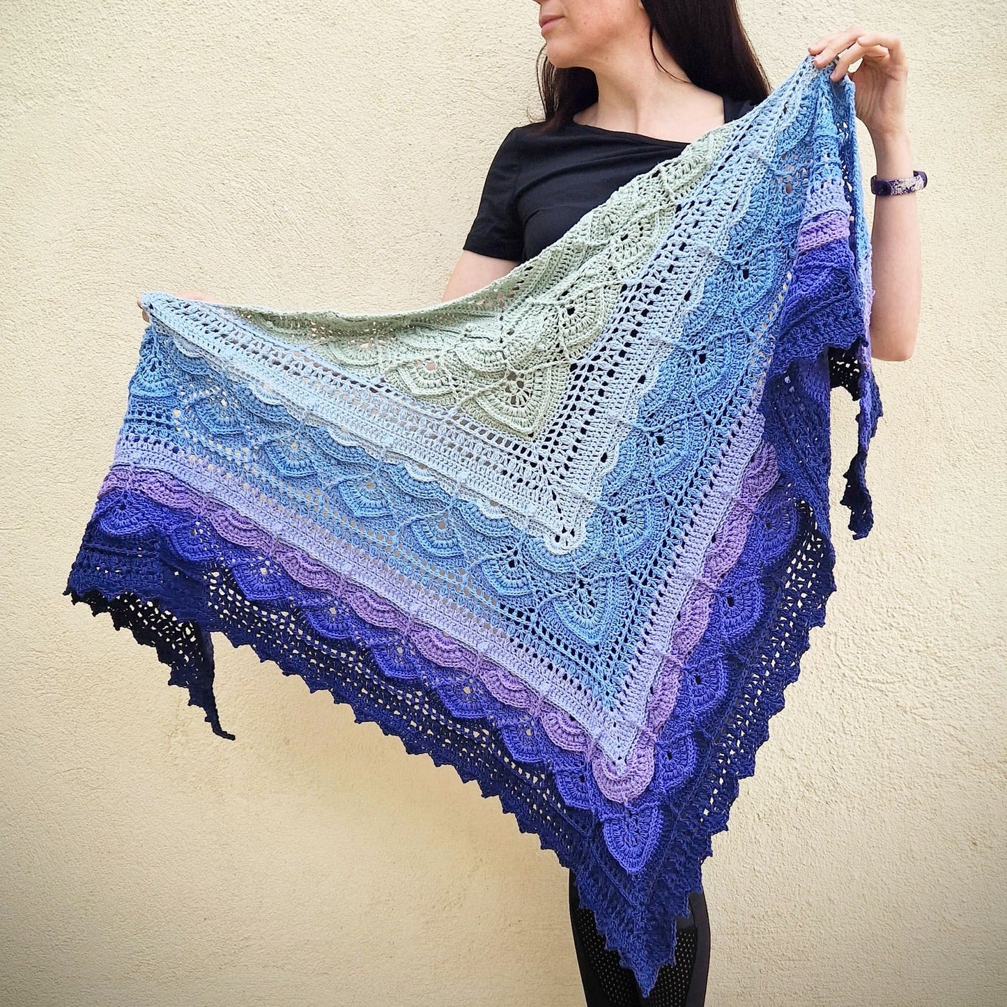 Moroccan Mint Tea Crochet Shawl Pattern