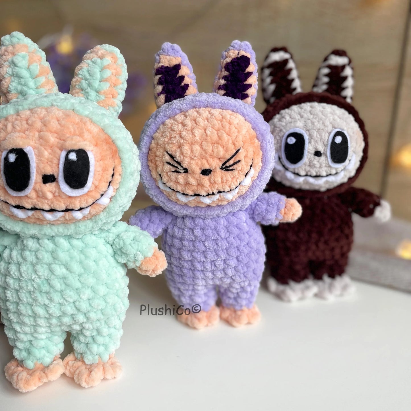 Crochet Pattern Smiling Bunny Labubu