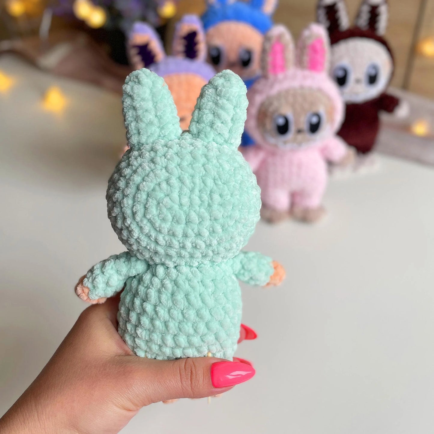 Crochet Pattern Smiling Bunny Labubu