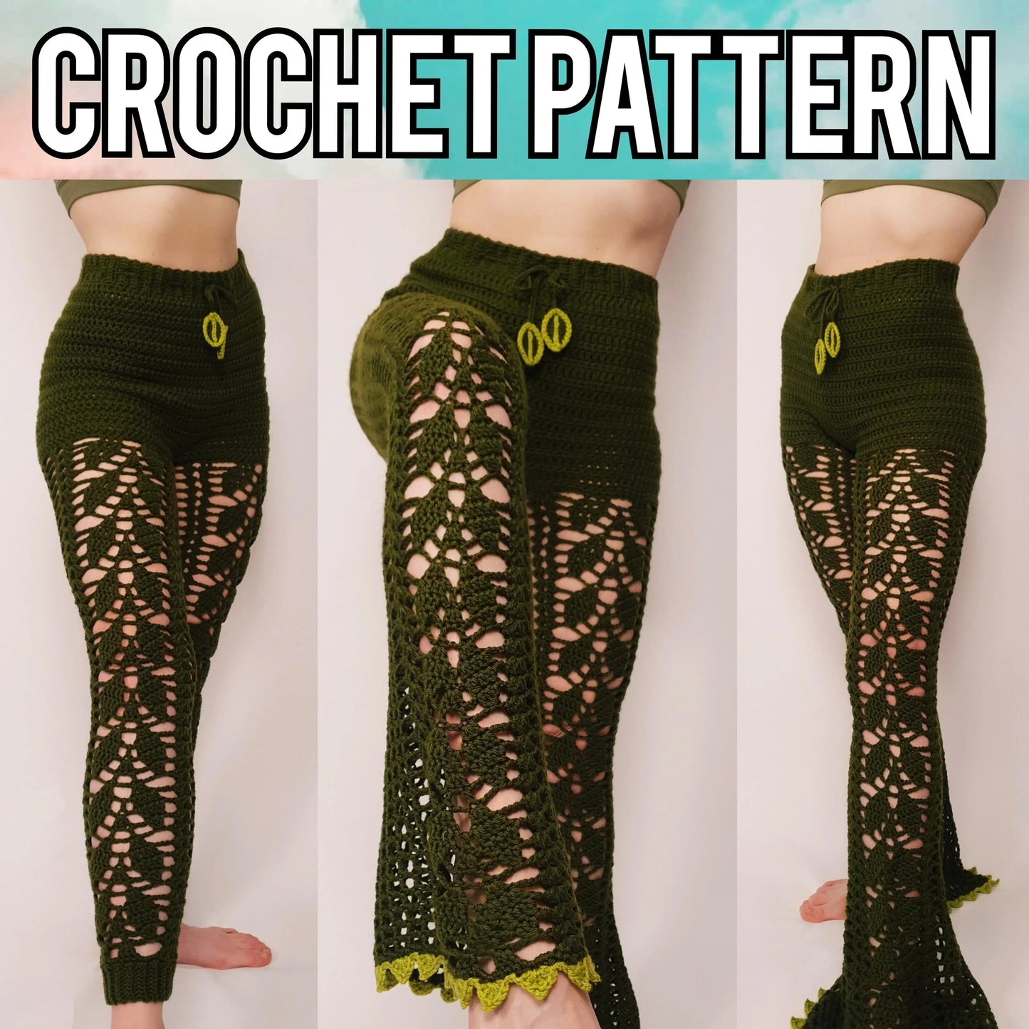 Trailing Leaf Pant Crochet Pattern - CrochetArtHub