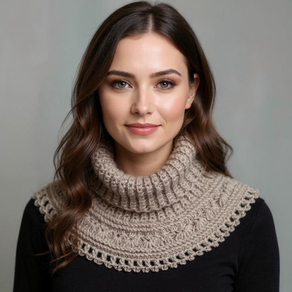 Grey Sea Waves Neck Warmer Crochet Pattern by - CrochetArtHub