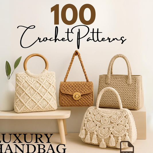 100 Luxury Crochet Handbag Patterns by - CrochetArtHub Crochet Art Hub