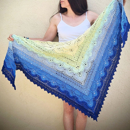 Moroccan Mint Tea Crochet Shawl Pattern