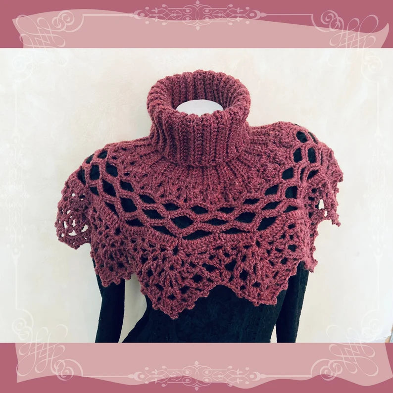 Mystery Cowl Neck Warmer Crochet Pattern - CrochetArtHub