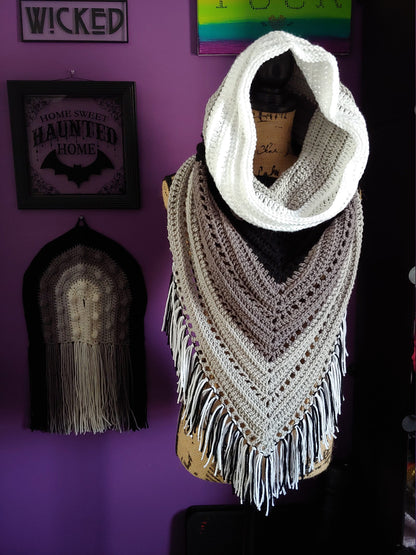 Bohemian Fringe Scarf Crochet Pattern