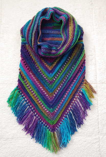 Bohemian Fringe Scarf Crochet Pattern