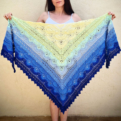 Moroccan Mint Tea Crochet Shawl Pattern