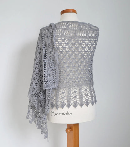 Grace Crochet Shawl Pattern by - CrochetArtHub