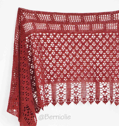 Grace Crochet Shawl Pattern by - CrochetArtHub