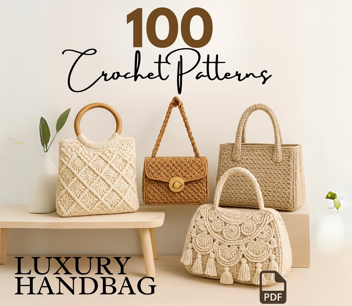 100 Luxury Crochet Handbag Patterns by - CrochetArtHub
