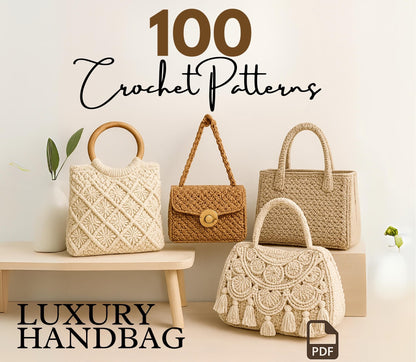 100 Luxury Crochet Handbag Patterns by - CrochetArtHub
