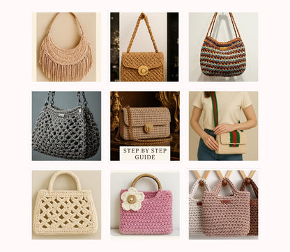 100 Luxury Crochet Handbag Patterns by - CrochetArtHub