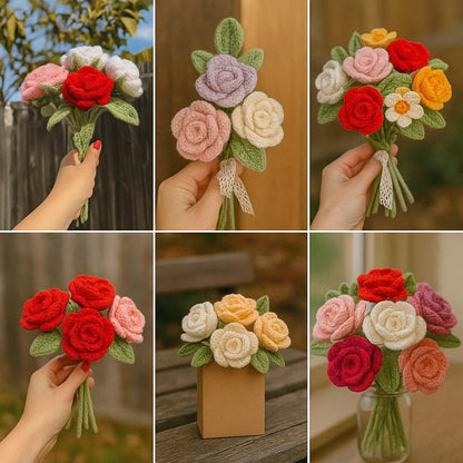 Rose Bouquet Crochet Flower Pattern by - CrochetArtHub