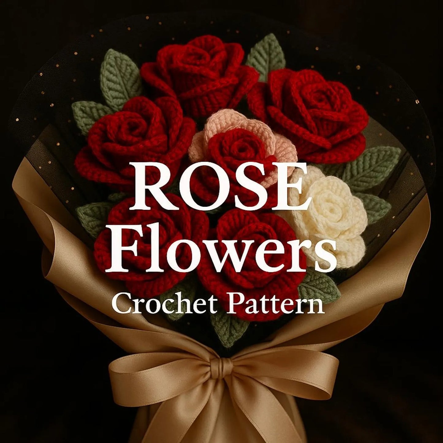 Rose Bouquet Crochet Flower Pattern by - CrochetArtHub