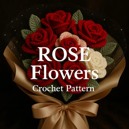 Rose Bouquet Crochet Flower Pattern by - CrochetArtHub