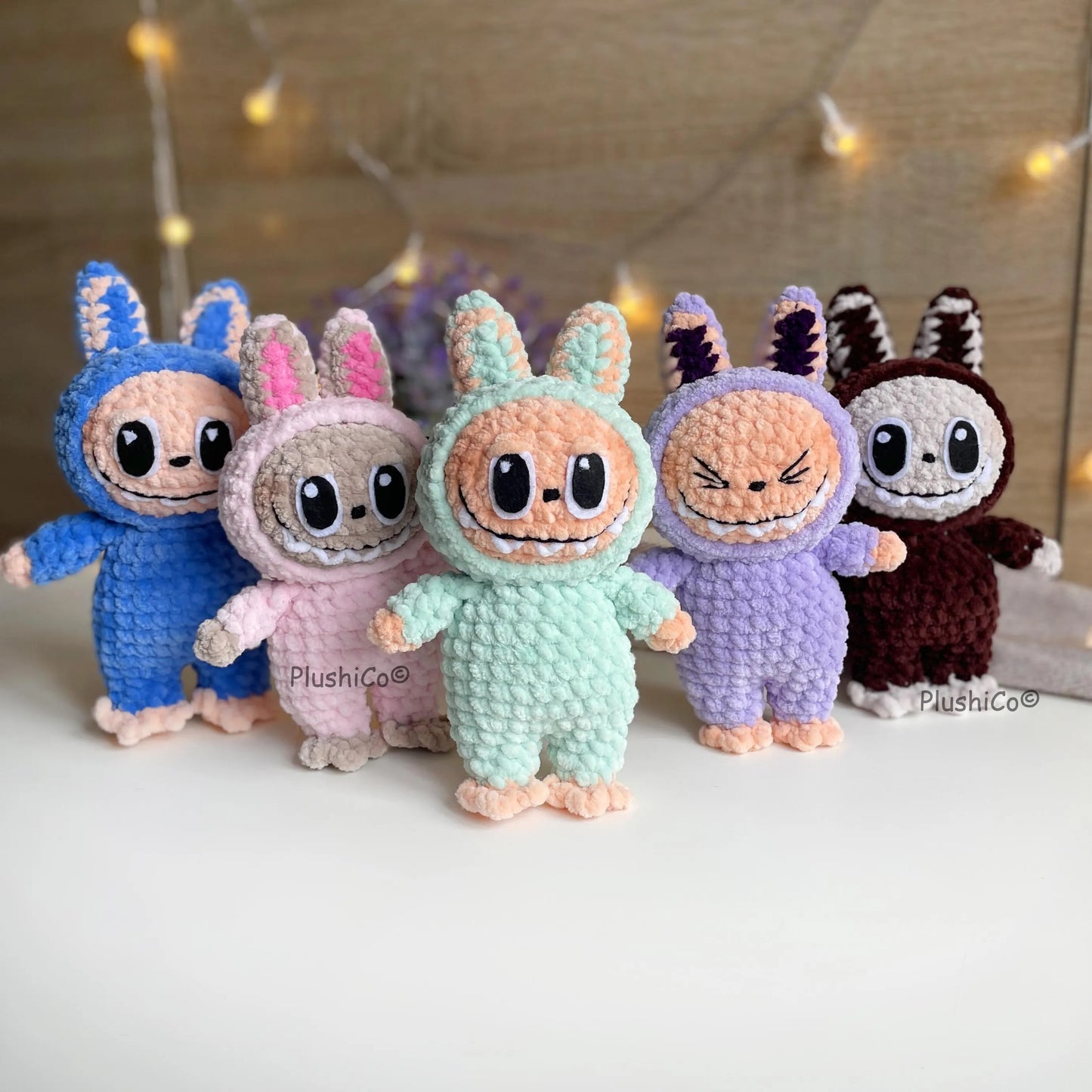 Crochet Pattern Smiling Bunny Labubu