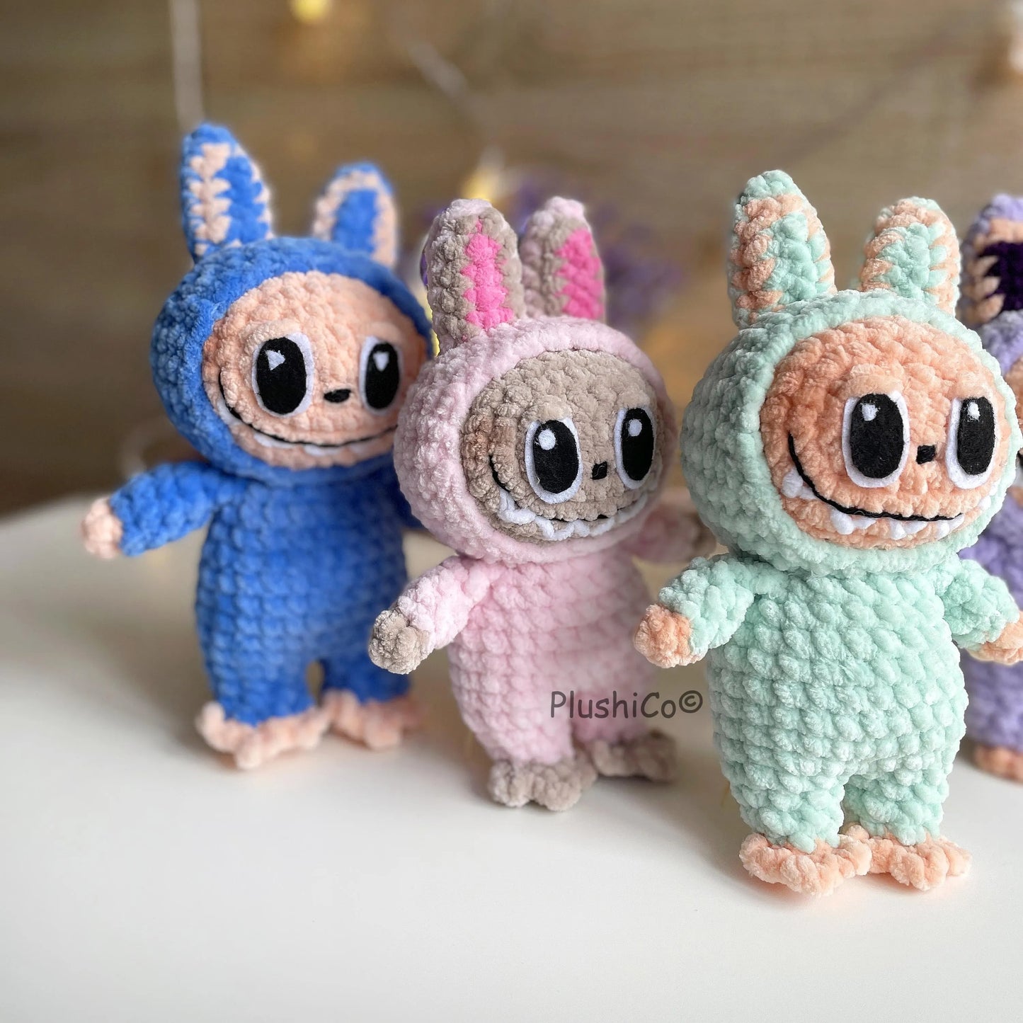 Crochet Pattern Smiling Bunny Labubu