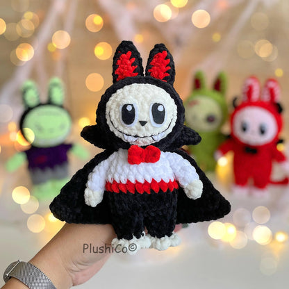 Smiling Bunny Labubu Crochet Pattern by - CrochetArtHub