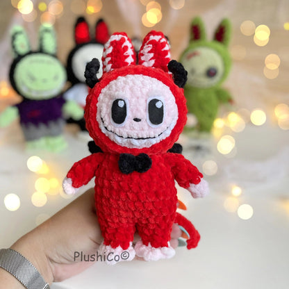 Smiling Bunny Labubu Crochet Pattern by - CrochetArtHub