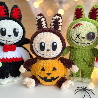 Smiling Bunny Labubu Crochet Pattern by - CrochetArtHub