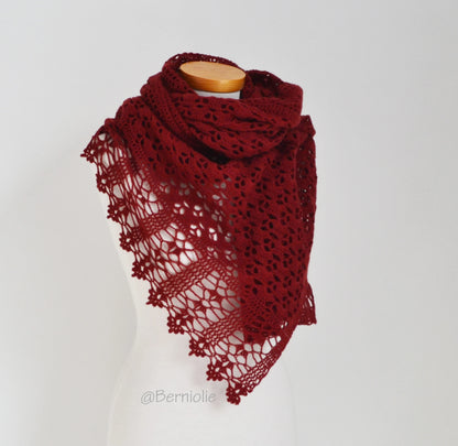 Grace Crochet Shawl Pattern by - CrochetArtHub