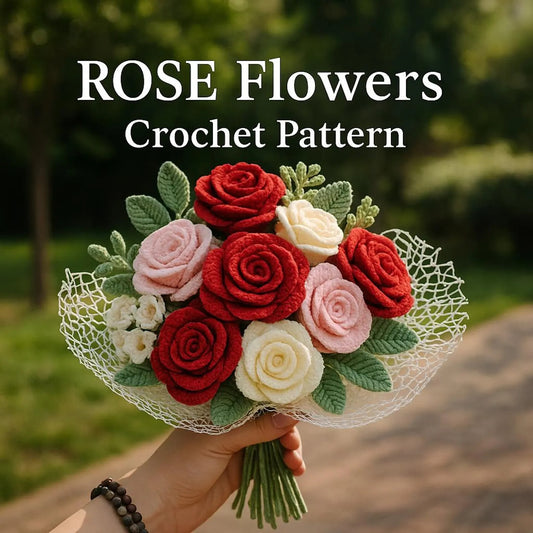 Rose Bouquet Crochet Flower Pattern by - CrochetArtHub