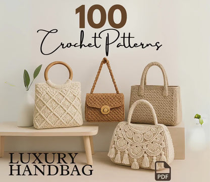 100 Luxury Crochet Handbag Patterns by - CrochetArtHub