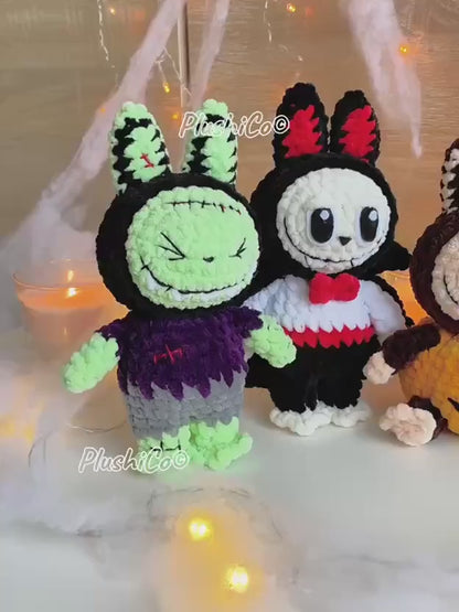 Smiling Bunny Labubu Crochet Pattern by - CrochetArtHub