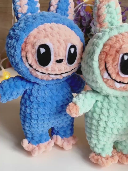 Crochet Pattern Smiling Bunny Labubu